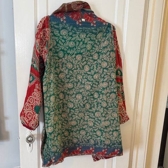 Hand Crafted Multicolor Patchwork Jacket - Picture 11 of 15